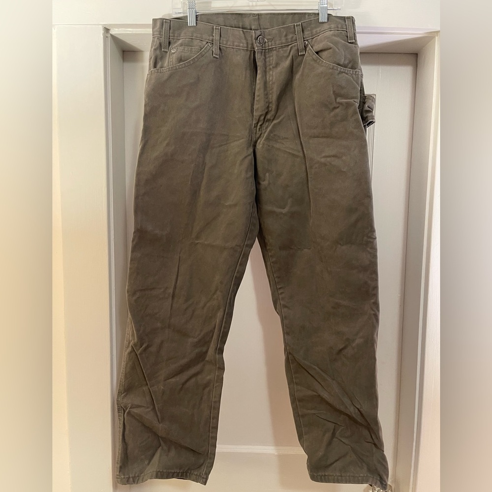 Grey Dickies 34x30 large leg construction pants